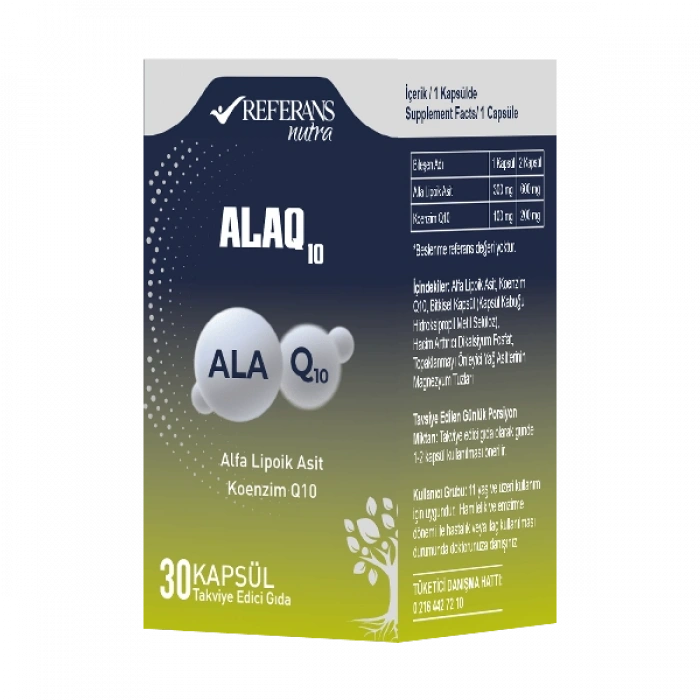 Referans Nutra ALAQ 10 – 30 Kapsül