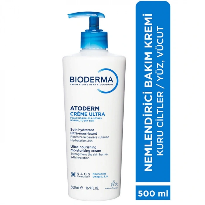 Bioderma Atoderm Cream Kuru Ciltler için Nemlendirici Krem 500 ml