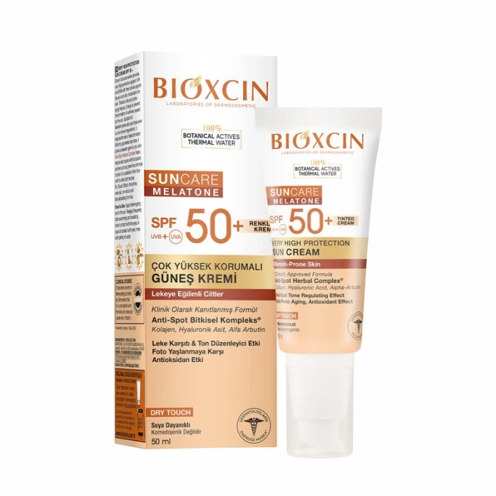 Bioxcin Sun Care Lekeli Ciltler için Güneş Kremi SPF 50+ 50 ml - Renkli
