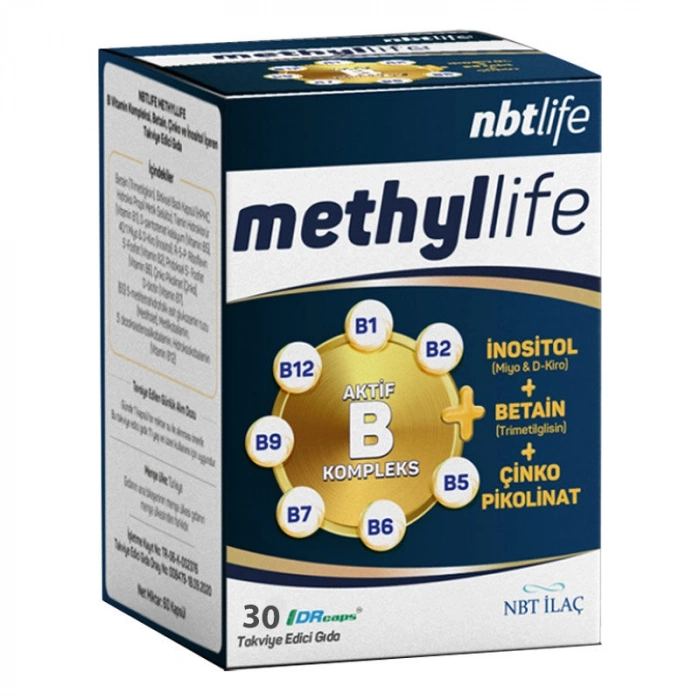 Nbt Life Methyllife Aktif B Kompleks 30 Kapsül
