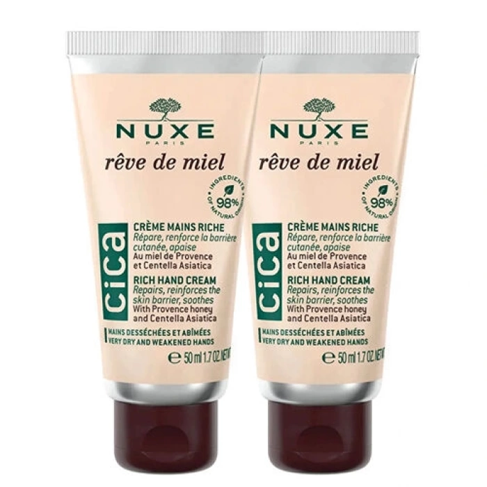 Nuxe Reve De Miel Cica Rich Hand Cream 2x50 ml