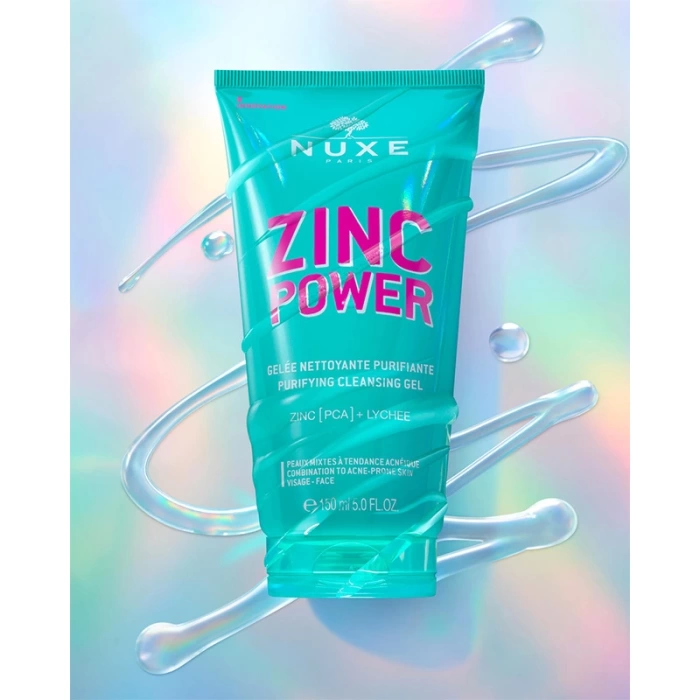 Nuxe Zinc Power Arındırıcı Temizleme Jeli (Karma ve yağlı) 150 ml