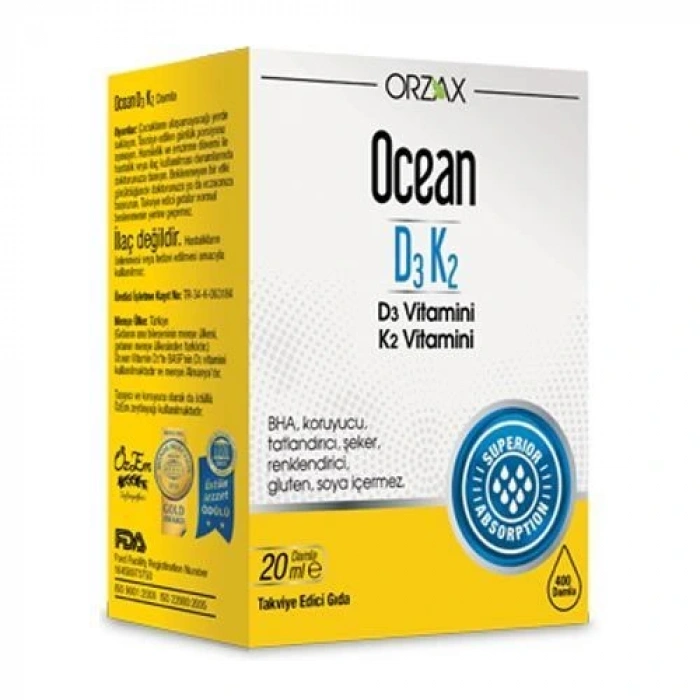 Ocean Yılbaşı Seti - Daily One Energy 30 Tablet + D3K2 Damla 20 ml