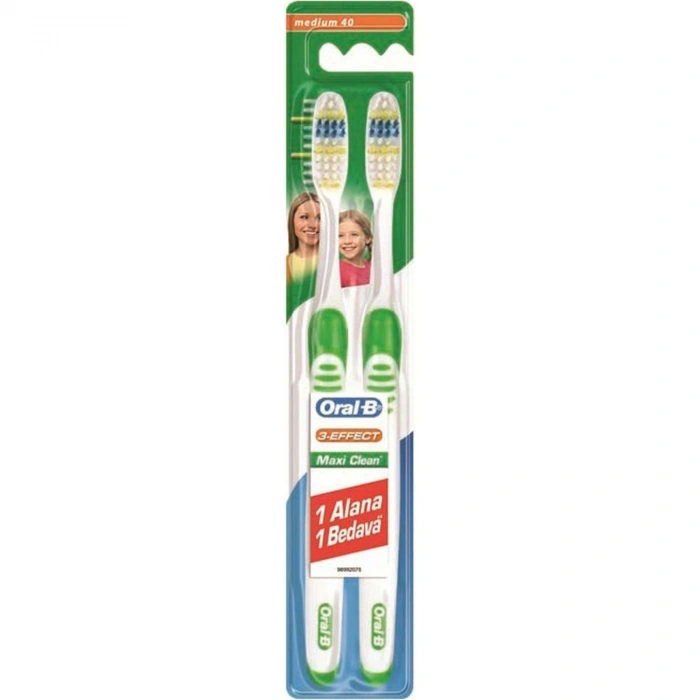 Oral-B Diş Fırçası Maxi Clean Medium 1+1