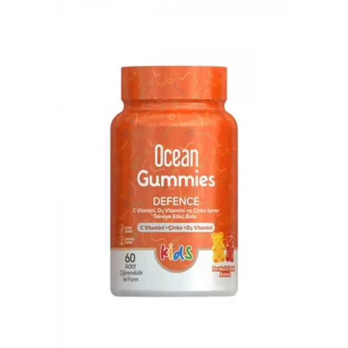 Orzax Ocean Gummies Defence Kids Takviye Edici Gıda 60 Adet Çiğnenebilir Jel Form