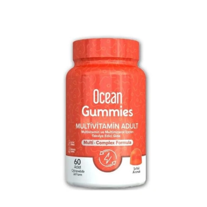 Orzax Ocean Gummies Multivimatimin Adult Takviye Edici Gıda 60 Adet Çiğnenebilir Jel Form