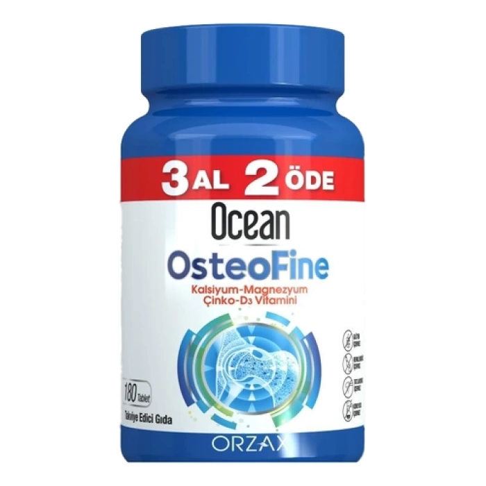 Orzax Ocean Osteofine 180 Tablet 3 Al 2 Öde