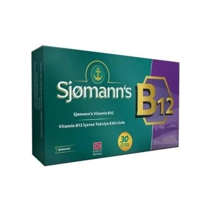 Sjomanns Vitamin B12 30 Çiğneme Tableti