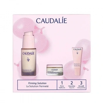 Caudalie Resveratrol Lift Set - Instant Firming Serum 30 ml + Firming Eye Gel Cream 5 ml + Firming Cash
