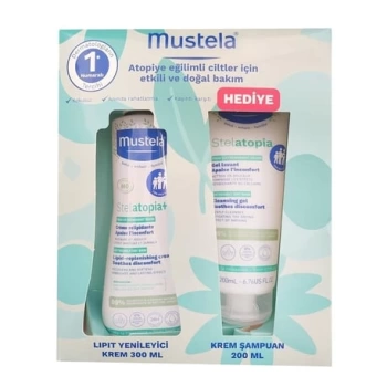 Mustela Stelatopia Lipit Yenileyici Krem 300 ML + Mustela Stelatopia Şampuan 200 ML