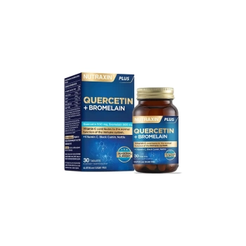 Nutraxin Bromelain ve Quercetin İçeren Takviye Edici Gıda 30 Tablet