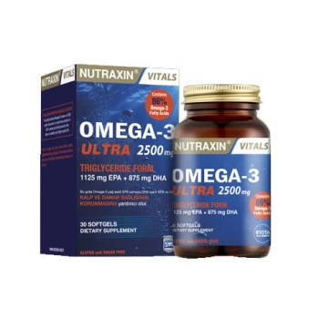 Nutraxin Omega-3 Ultra 2500 mg 30 Yumuşak Kapsül