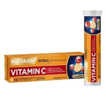 Nutraxin Vitamin C - D - Çinko 15 Efervesan Tablet
