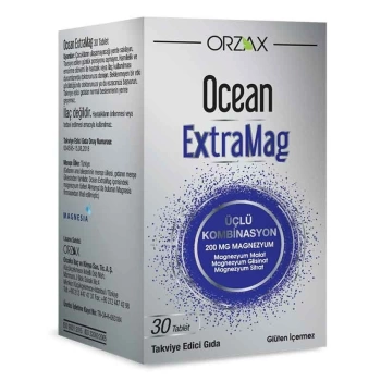 Orzax Ocean ExtraMag Üçlü Kombinasyon 30 Tablet