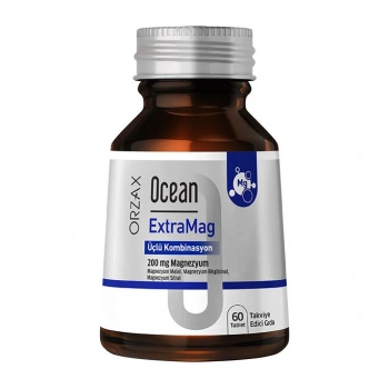Orzax Ocean ExtraMag Üçlü Magnezyum Kombinasyonu 60 Tablet