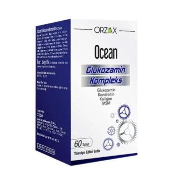 Orzax Ocean Glukozamin Komplex Takviye Edici Gıda 60 Tablet