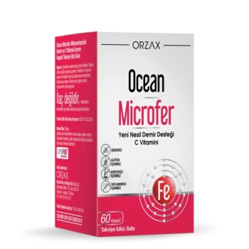 Orzax Ocean Microfer Demir ve C Vitamini 60 Kapsül