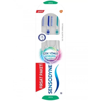 Sensodyne Çok Yönlü Koruma Diş Fırçası 1+1 Orta