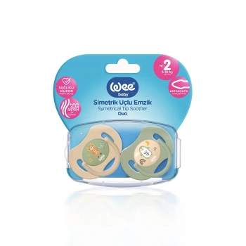 Wee Baby Duo Simetrik Uçlu Emzik 6-18 Ay No:2