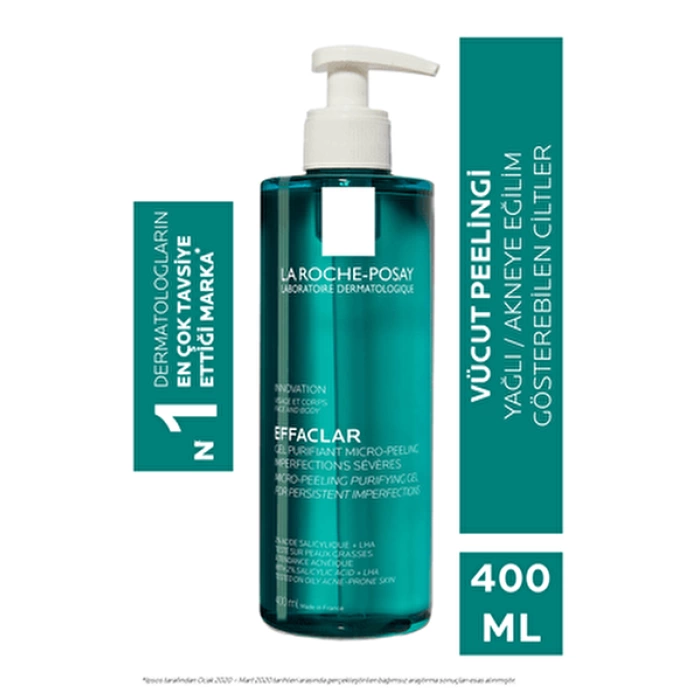 La Roche Posay Effaclar Mikro Peeling Jel Yüz ve Vücut 400 ml