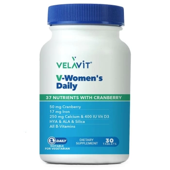 Velavit V-Womens Daily Takviye Edici Gıda 30 Tablet