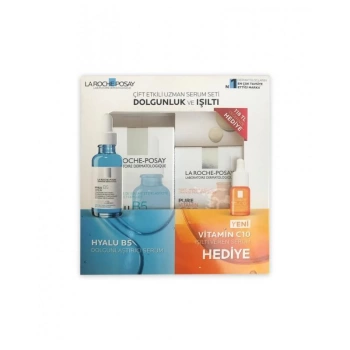 La Roche Posay Hyalu B5 Dolgunlaştırıcı Serum 30 ml & Vitamin C10 Işıltı Veren Serum 10 ml