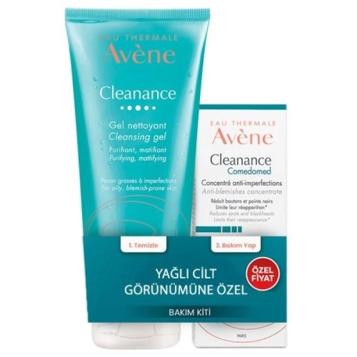 Avene Cleanance Yağlı Ciltlere Özel Bakım Seti 200 ML+ Bakım Kremi 30 ml