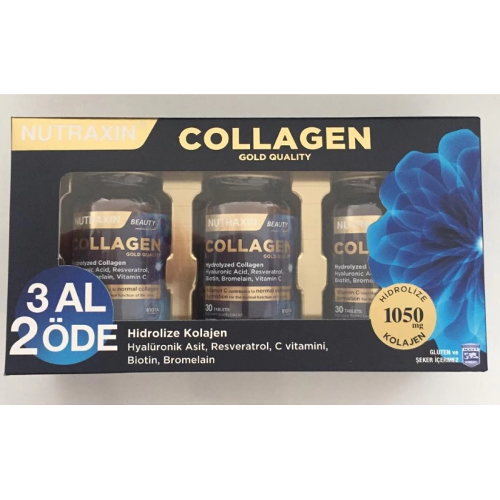 Nutraxin Beauty Gold Collagen 30 Tablet (3 Al 2 Öde)