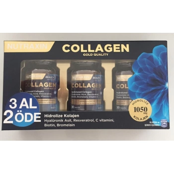 Nutraxin Beauty Gold Collagen 30 Tablet (3 Al 2 Öde)