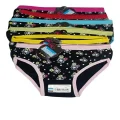 2578 Clear Printed Black Girl Panties 1-2 years