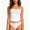 Clear Embroidered String Strap Bikini Set 2112