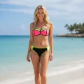 Mila Zippered Strapless Covered Bikini Top