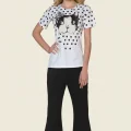 Clear Cat Printed Womens Capri Set 2465