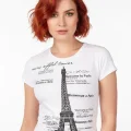Berrak Kule Baskılı Bayan T-Shirt 8006