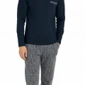 9214-kly v yaka pijama takımı