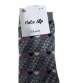 Peace Heart Patterned Lycra Womens Sock Pair