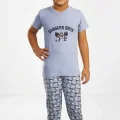 Baskılı Erkek Çocuk Pijama Takımı 7321