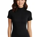 Clear 2054 Lycra Fisherman Collar Half Sleeve Snap Bodysuit