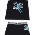 Clear Printed Elastane Kids Set 1511