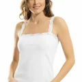 Clear Womens Rose Lace Tank Top Elestan 2183