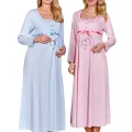 Berrak Womens Maternity Nightgown 391