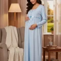 Berrak Womens Maternity Nightgown 391