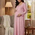 Berrak Womens Maternity Nightgown 391