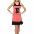 Clear Womens Tulle Nightgown Dress