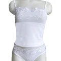 Clear Embroidered String Strap Bikini Set 2112