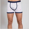 Berrak Çapa Ve Çizgi Baskı Erkek Boxer 1107
