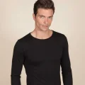 Clear Mens Lycra Supreme Long Sleeve Cycling Neck Tank Top 1025