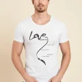 Berrak Erkek Love Baskılı T Shirt 1037
