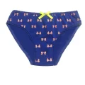 Bikini 11103 with Ribbon Decorated in Sax Color for Clear Woman