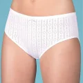 Clear Womens Jacquard Ribbed Bato Panties 11107